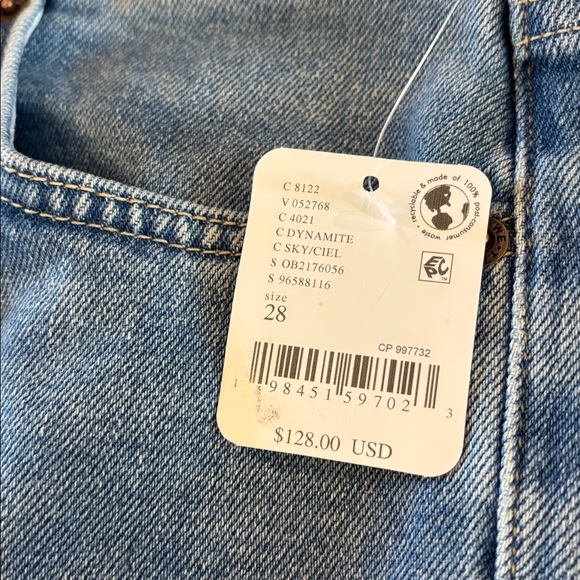 We the Free Love Bomb Flare Jeans Size 28 NWT NEW Free People Dynamite Color - Picture 8 of 15